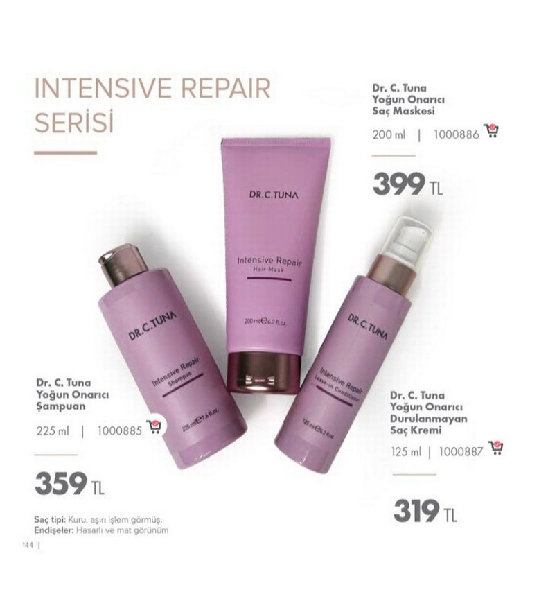 Dr. C. Tuna Canlandırıcı Saç Bakım Seti - Görsel 2