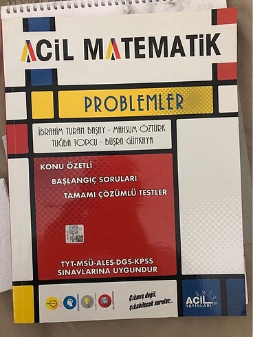 Acil yayınları problemler fasikülü