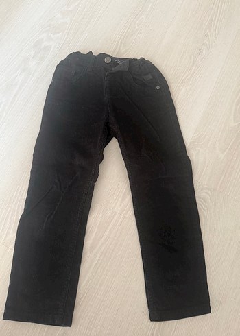 Erkek Siyah Denim Düğmeli Pantolon