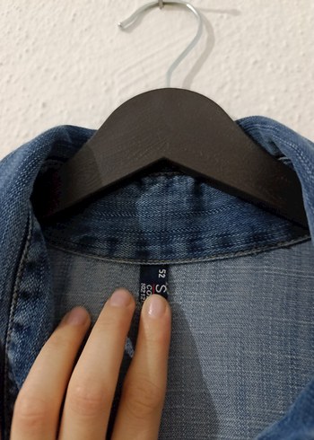 52 Beden Düğmeli Lacivert Kadın Denim Ceket