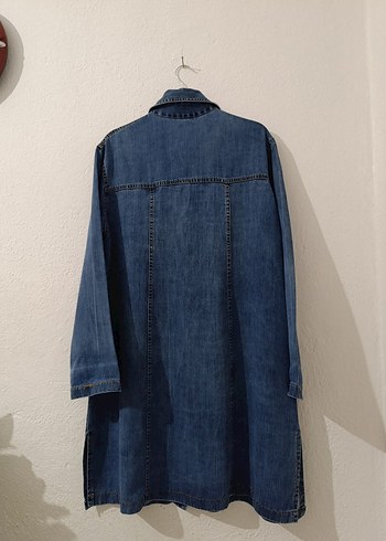 Diğer Düğmeli Lacivert Kadın Denim Ceket