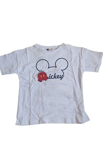 Diğer Erkek Bebek Kısa Kollu Mickey Baskılı Pamuklu Takım