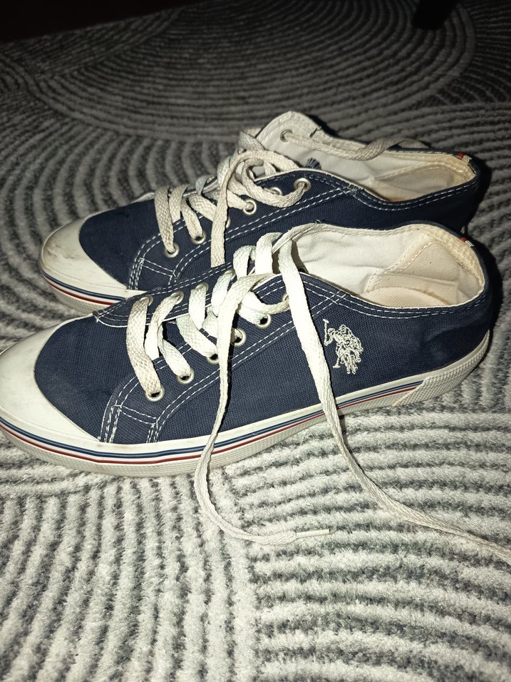 U.S. Polo Assn. Lacivert Kanvas Sneaker — görsel 4/5
