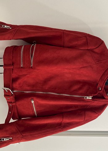 Zara Bordo Kemerli Ceket