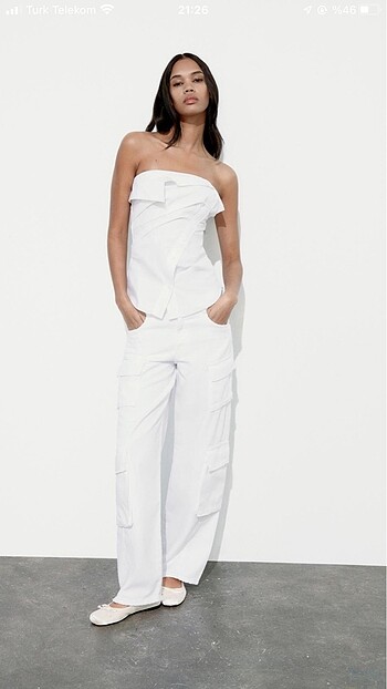 Zara straplez top