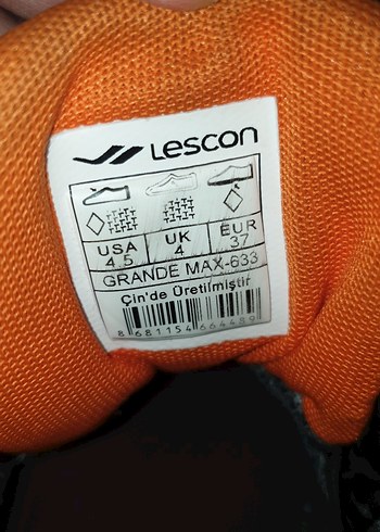 Siyah Gri Lescon Spor Bot - Görsel 5