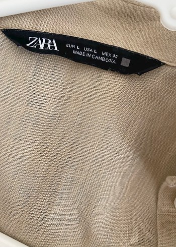 l Beden Zara keten gömlek