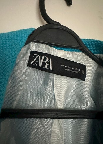 Zara Mavi Düğmeli Kadın Blazer Ceket - Görsel 2