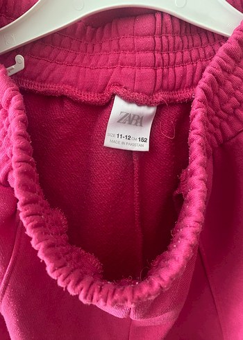 Zara Koyu Pembe Kız Eşofman Takımı, Rahat Kesim - Görsel 2