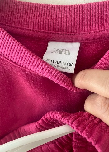 Zara Koyu Pembe Kız Eşofman Takımı, Rahat Kesim - Görsel 3