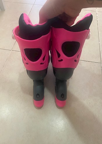 Decathlon Pembe Yılan Desenli Kız Çoçuk Paten - Görsel 4