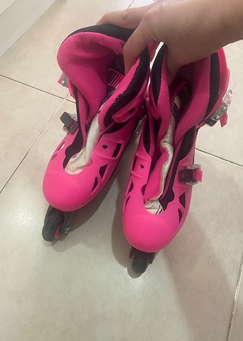 Decathlon Pembe Yılan Desenli Kız Çoçuk Paten - Görsel 2