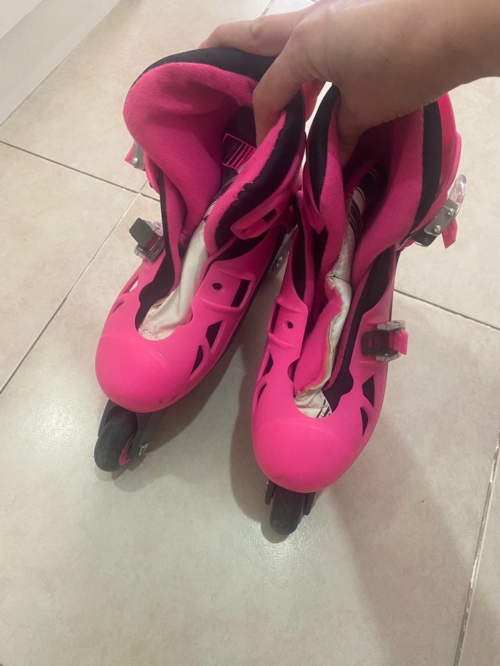 Decathlon Pembe Yılan Desenli Kız Çoçuk Paten - Görsel 2