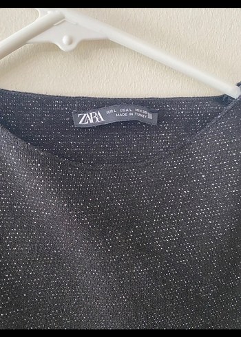 Zara Siyah Yüksek Yakalı Kısa Elbise - Görsel 4