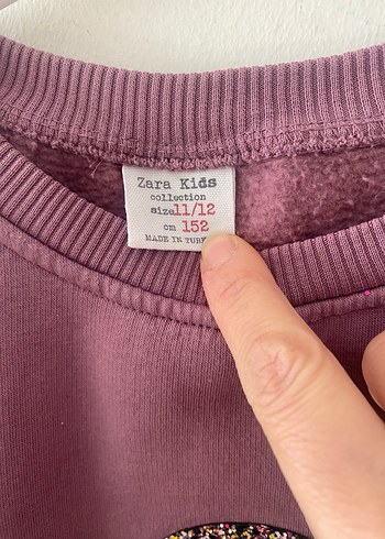 Zara Sweatshirt Uzun Kollu Baskılı - Görsel 2