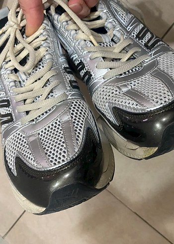 Pull&Bear Gri Spor Kadın Sneakers Bağcıklı - Görsel 3