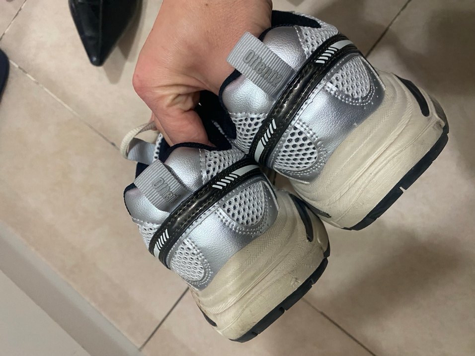 Pull&Bear Gri Spor Kadın Sneakers Bağcıklı - Görsel 4