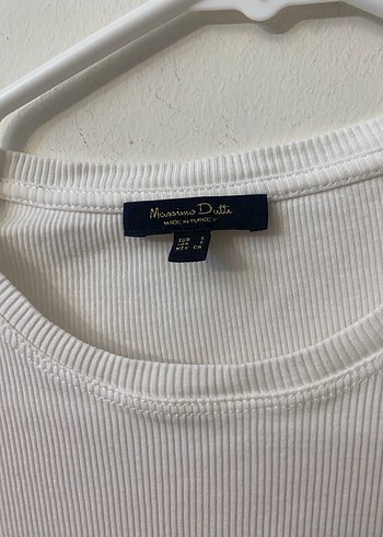 Massimo dutti Beyaz Basic Kısa Kollu Kadın Tişört - Görsel 2