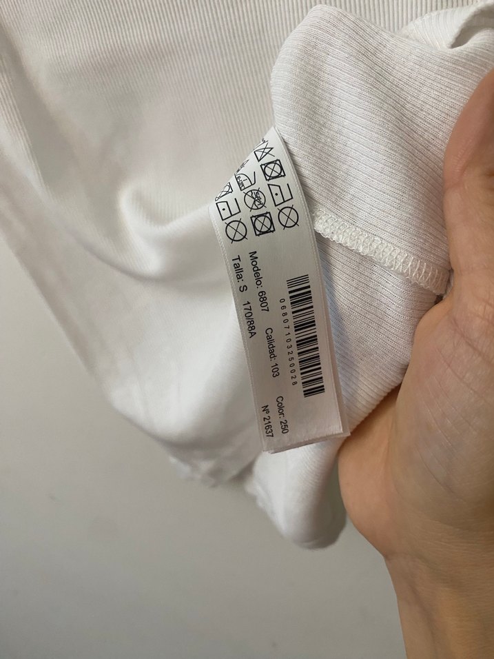 Massimo dutti Beyaz Basic Kısa Kollu Kadın Tişört - Görsel 3