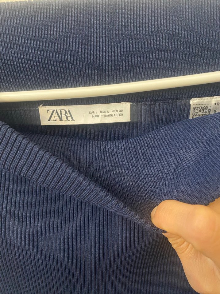 Zara Kadın Lacivert Uzun Kalem Etek - Görsel 2