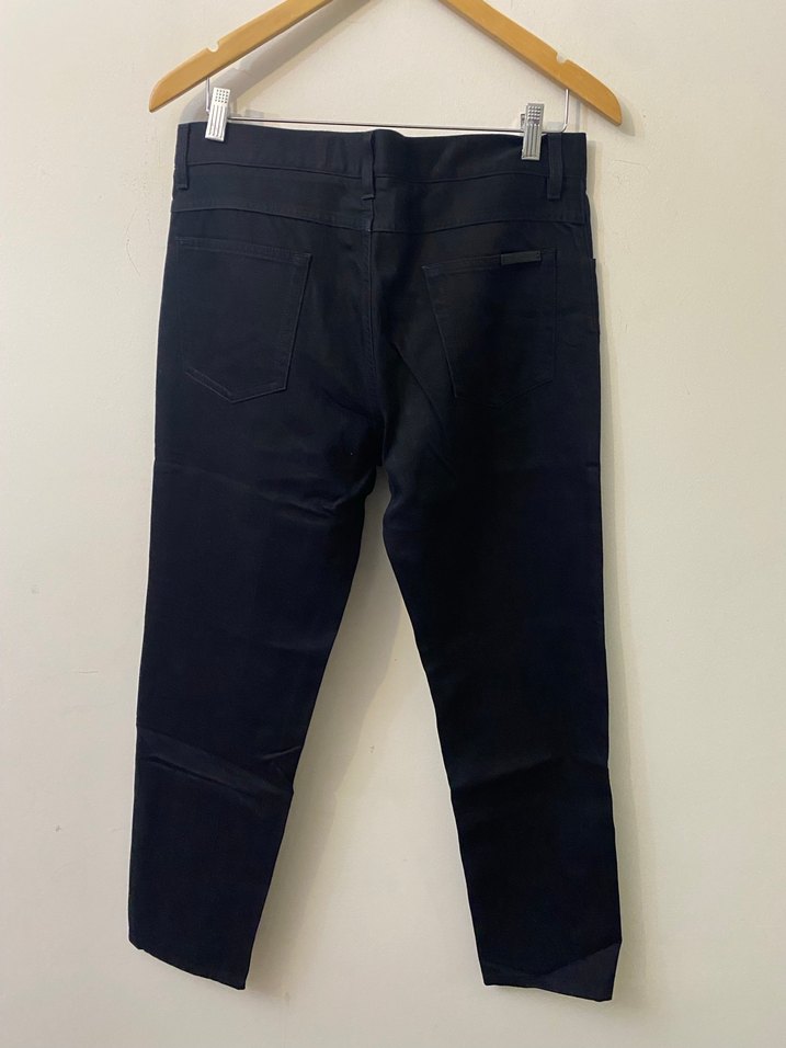 Erkek Siyah Kemerli Regular Fit Kot Pantolon - Görsel 4