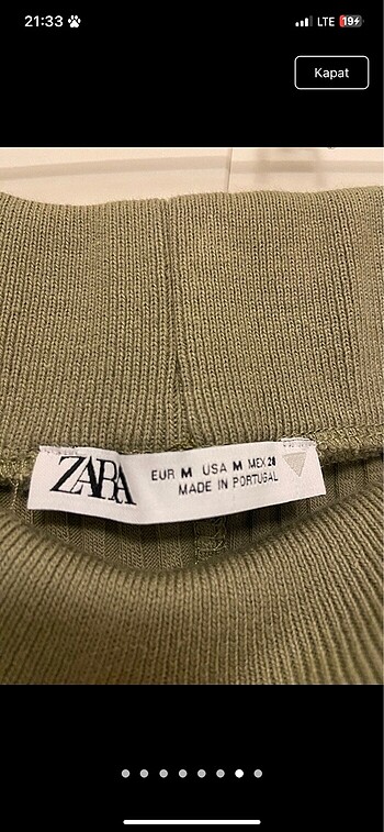 m Beden Zara midi etek