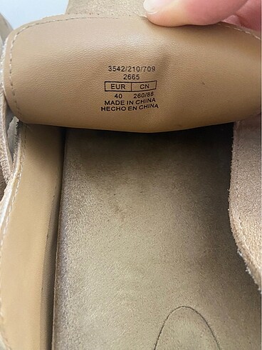 40 Beden camel Renk Zara sabo terlik