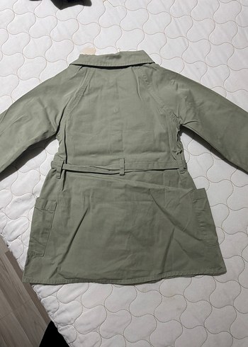 Düğmeli, Belden Bağlamalı koz bebek keten elbise - Görsel 2