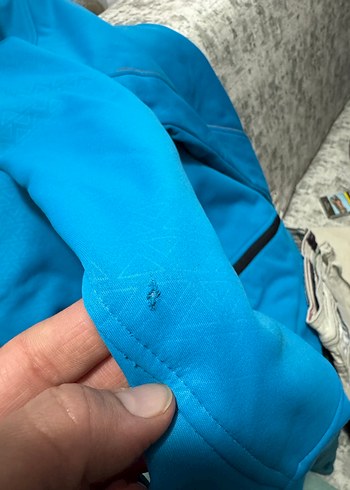 Mavi Erkek  Ceket Yüksek Yakalı Fermuarlı - Görsel 5