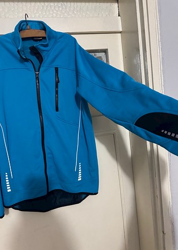 Mavi Erkek  Ceket Yüksek Yakalı Fermuarlı - Görsel 2