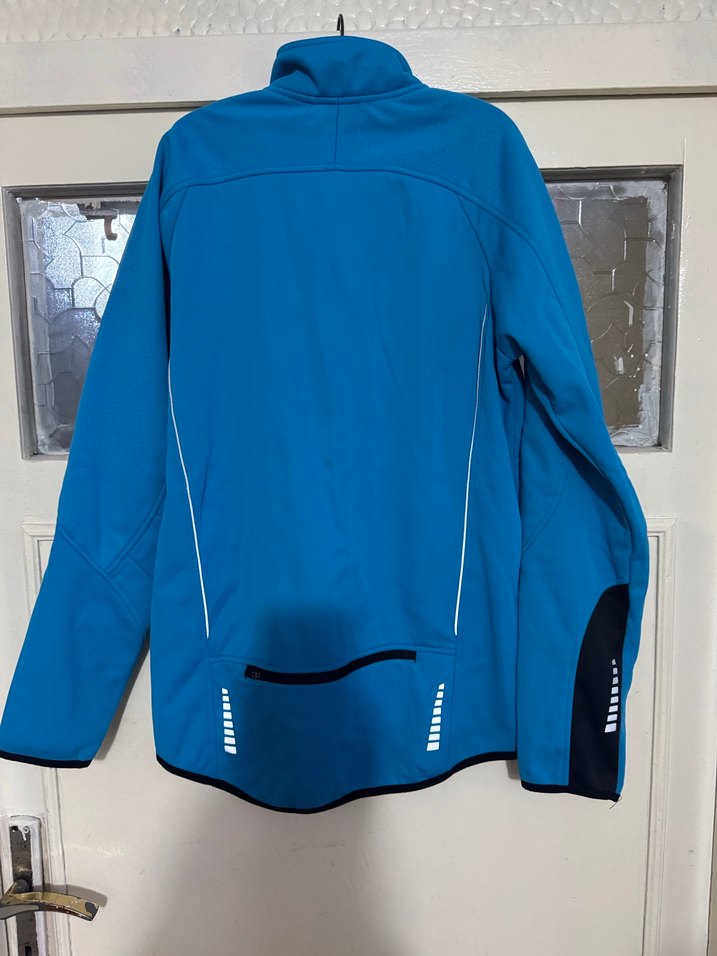 Mavi Erkek  Ceket Yüksek Yakalı Fermuarlı - Görsel 3