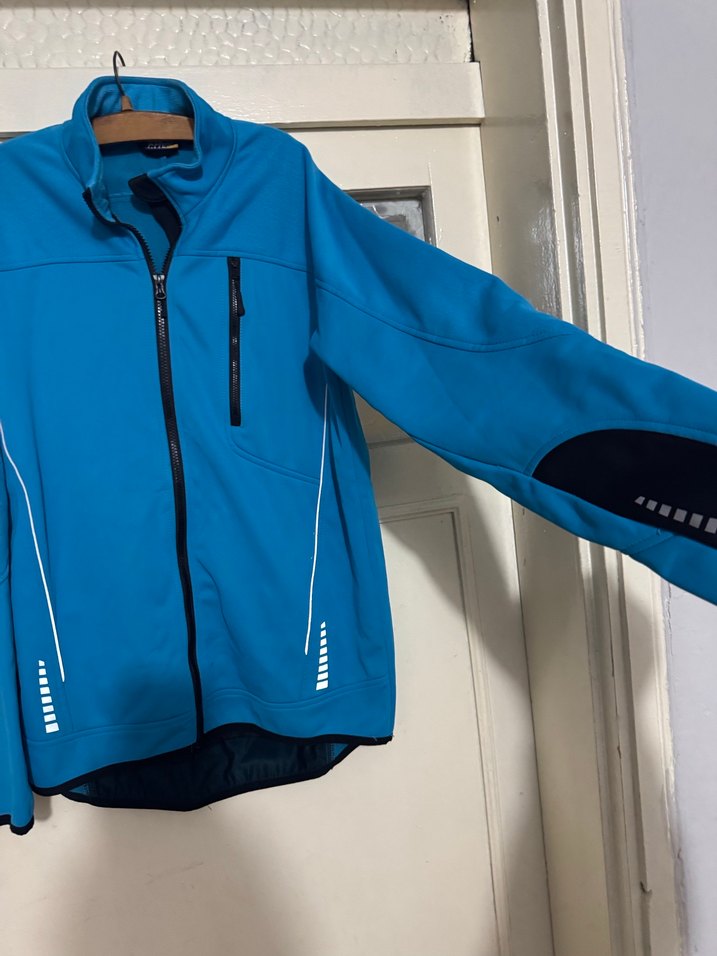 Mavi Erkek  Ceket Yüksek Yakalı Fermuarlı - Görsel 2