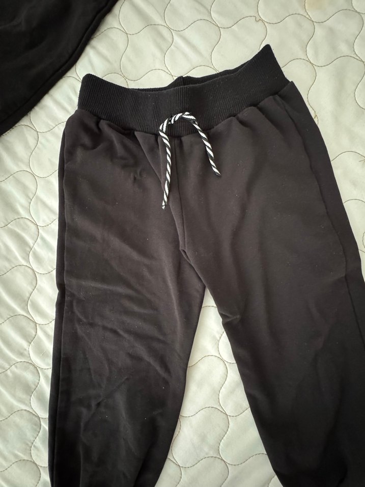 Erkek Siyah Rahat Kesim Eşofman Altı - Görsel 2