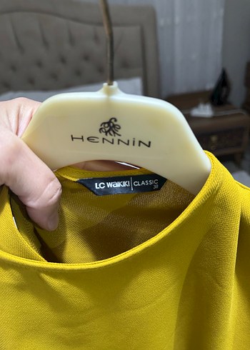 Yağ yeşili Kadın Uzun Kollu Salaş Tunik - Görsel 4