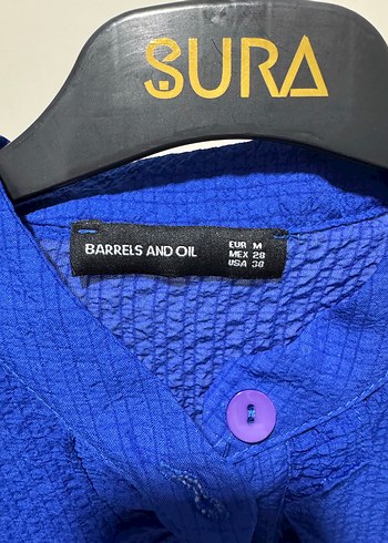 Mavi Fırfırlı salaş  Tunik - Görsel 3