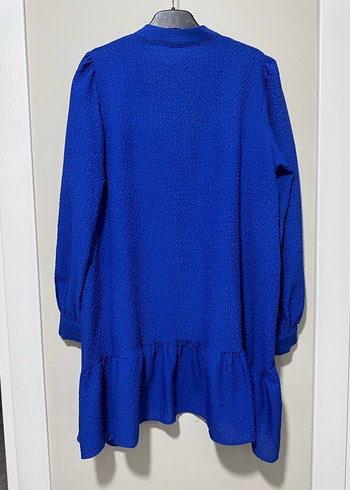 Mavi Fırfırlı salaş  Tunik - Görsel 2