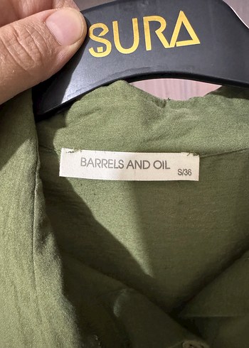 Kadın Haki Uzun Kollu Gömlek - Görsel 3