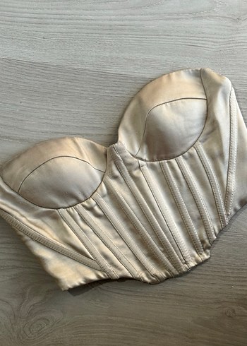 Beyaz Transparan Saten Straplez Büstiyer - Görsel 2