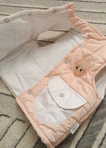 Pembe Nakışlı Kız Çocuk Yelek - Görsel 4