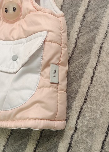 Pembe Nakışlı Kız Çocuk Yelek - Görsel 3