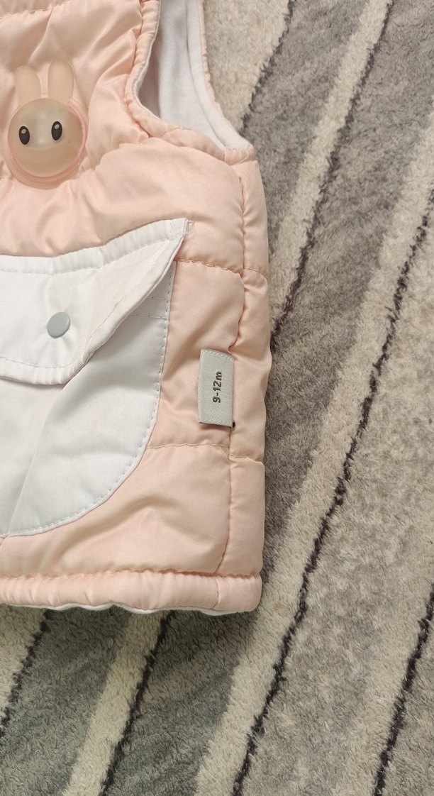 Pembe Nakışlı Kız Çocuk Yelek - Görsel 3