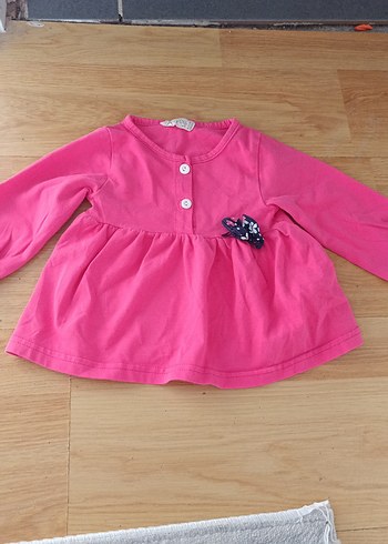 Kız Çocuk Uzun Kollu Düğmeli Pamuklu bady - Görsel 2