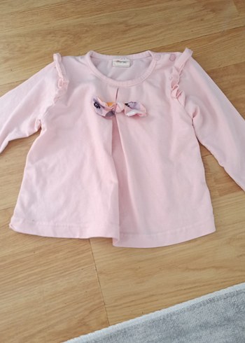 Kız Çocuk Uzun Kollu Düğmeli Pamuklu bady - Görsel 3