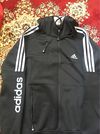 s Beden siyah Renk Adidas kapşonlu hırka