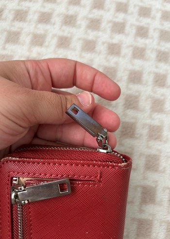 Mango Kırmızı Fermuarlı Kadın Cüzdan - Görsel 3