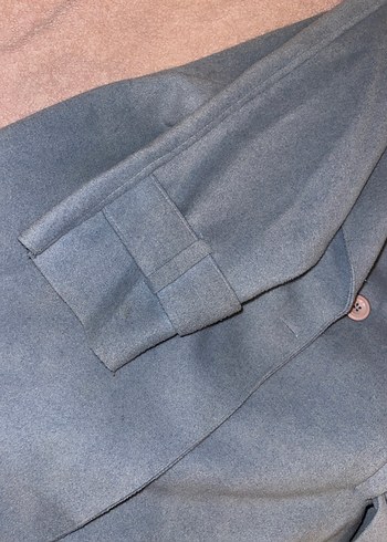 Mavi Midi  Kaban, Kürklü, Rahat Kesim - Görsel 3