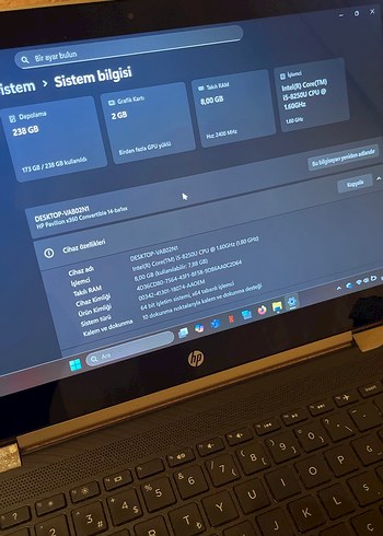 Siyah 2'si 1 Arada Dizüstü Bilgisayar - Görsel 6