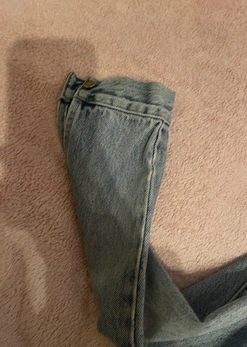 Düğmeli Kadın Denim Ceket - Görsel 3