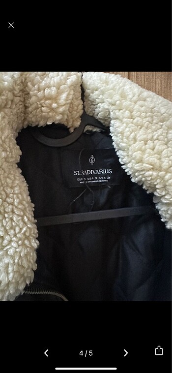 Stradivarius Stradivarius deri kürklü montu
