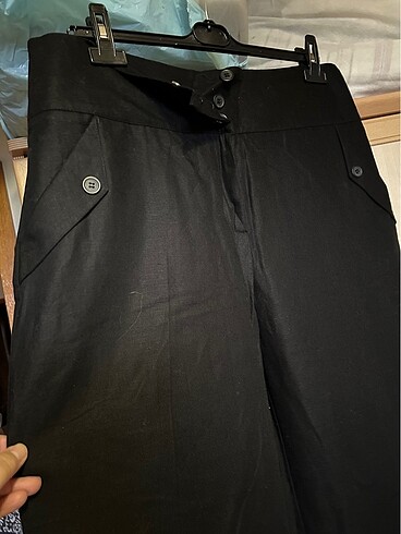 46 Beden siyah Renk Yüksek bel Büyük beden pamuk pantolon